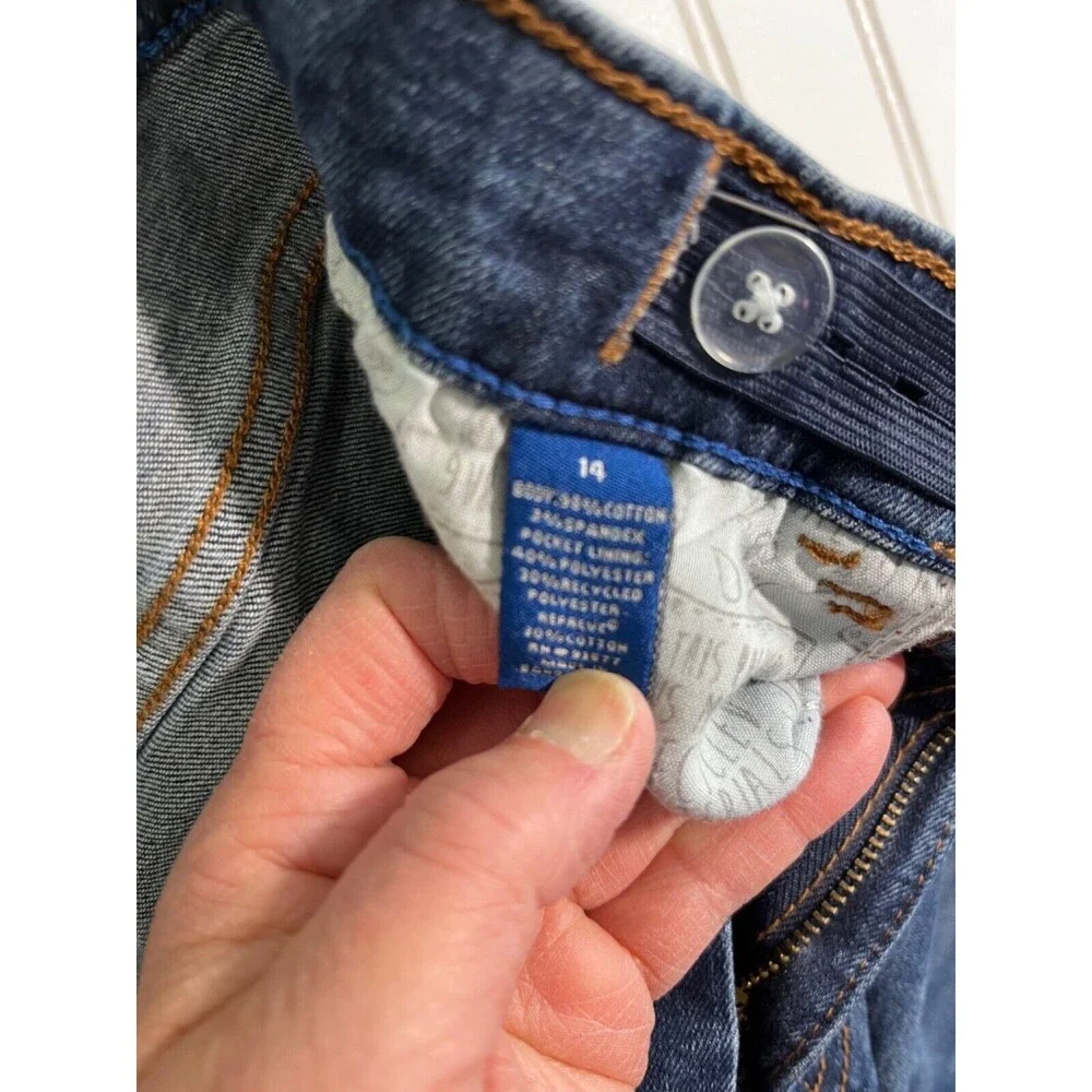 Arizona Jeans Co Advance Flex 360 Demin Jeans Shorts Size 14 Youth